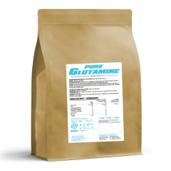 BULK, PURE L-Glutamine Powder - Unflavored- High Purity without Additives - Laboratory Tested - 100% Micronized L-Glutamine Amino Acid, Packaging May Vary 500g