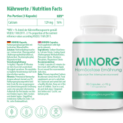 Minorg - Homeostasis Nutrition / 90 vegan capsules