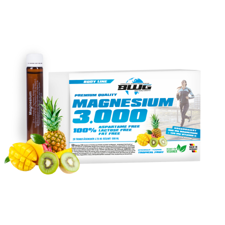 BWG Magnesium 3.000 mit Vitamin C - 20 Trinkfläschchen a 25 ml (500 ml)