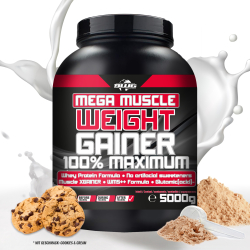 BWG Mega Muscle Weight Gainer - Cookies N Cream (5000g)