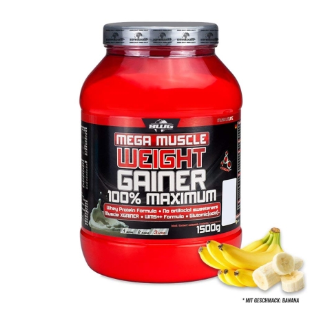 BWG Mega Muscle Weight Gainer - Banane (1500g)