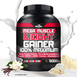 BWG Mega Muscle Weight Gainer - Vanille (5000g)