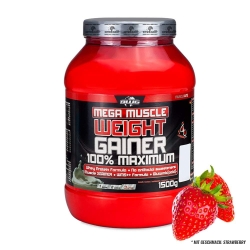 BWG Mega Muscle Weight Gainer - Erdbeere (1500g)