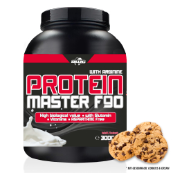 BWG/ MUSCLE LINE / Protein Master F90+ Arginin  / 3000g Dose  Geschmack: Cookies & Cream