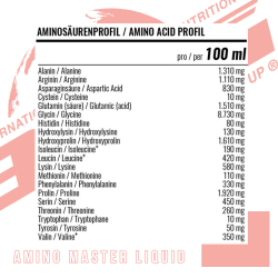 BWG Amino Master Amino Liquid with Vitamin B6 (1000ml)