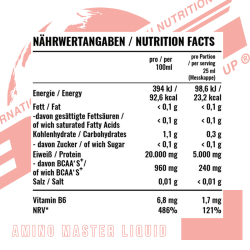 BWG Amino Master Amino Liquid with Vitamin B6 (1000ml)